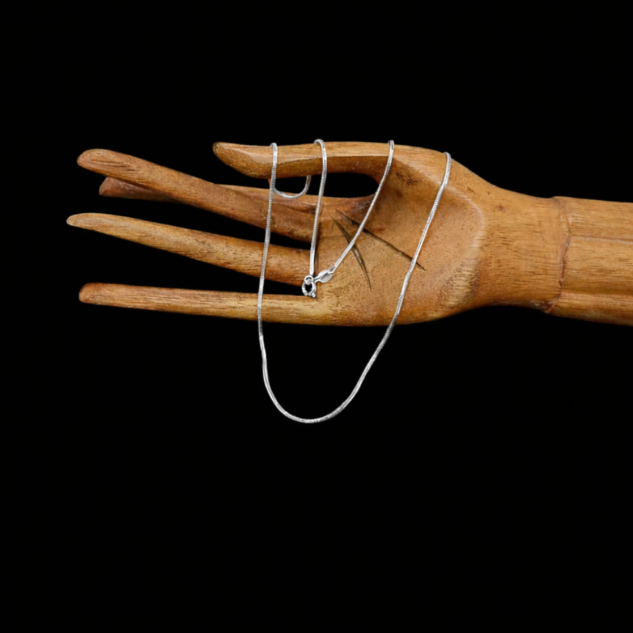 Handmade 925 sterling silver slim chain necklace for daily wear